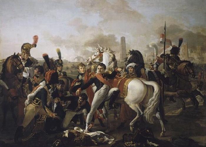 Pierre Gautherot Napoleon Ier, blesse au pied devant Ratisbonne, est soigne par le chirurgien Yvan, 23 avril 1809